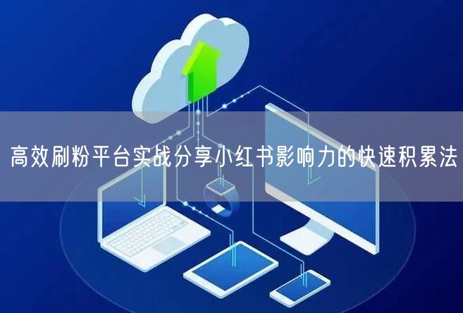高效刷粉平台实战分享小红书影响力的快速积累法